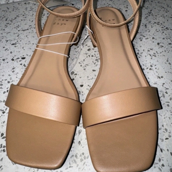 A New Day Delores Ankle Strap Sandals in Tan - Picture 1 of 2